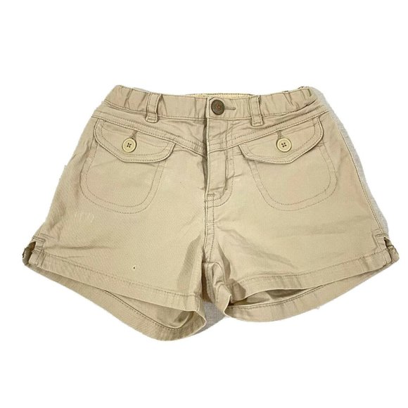 Baby Gap Boy Shorts Casual Beige With Pockets Elastic Waist Cotton Size 2 - Picture 1 of 12